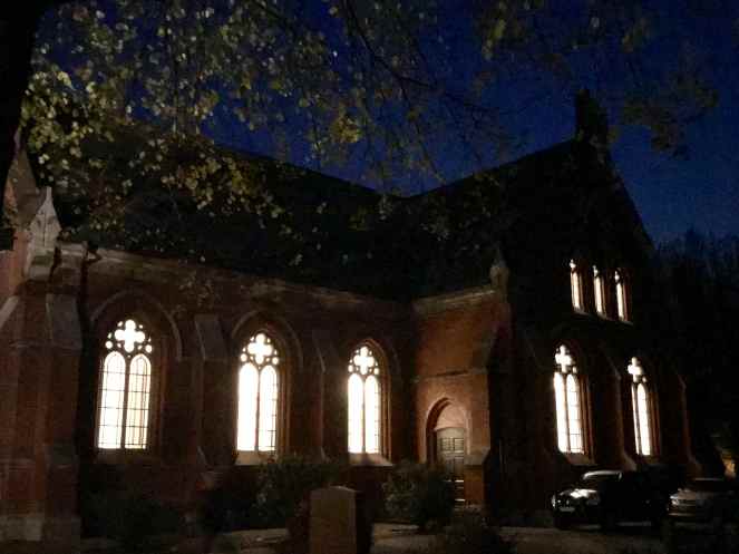 Limhamns Kyrka ready for the All Saints' Day observance mass and concert.